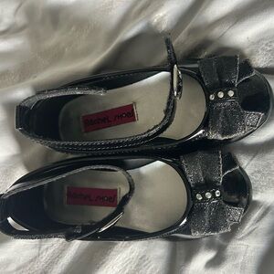 Rachel Shoes Glitter Bow Mary Janes